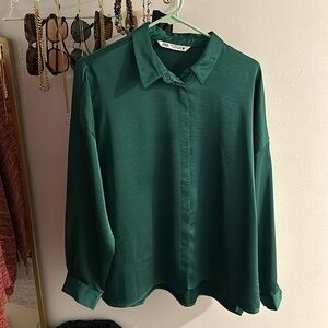 ZARA silky blouse